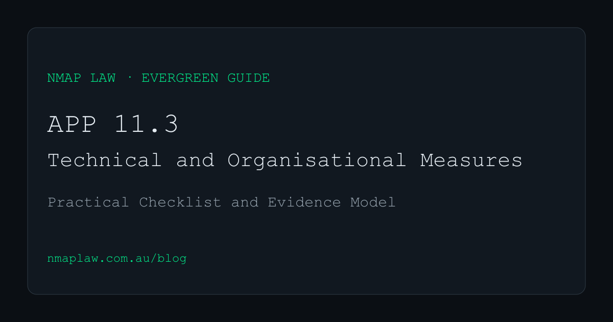 APP 11.3 implementation guide